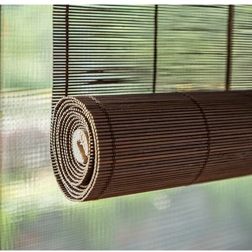 Bamboo Curtain Bamboo Roller Shade Sunshade Sun Protection Study Balcony Tea Room Blackout Adjustable Bamboo Curtain