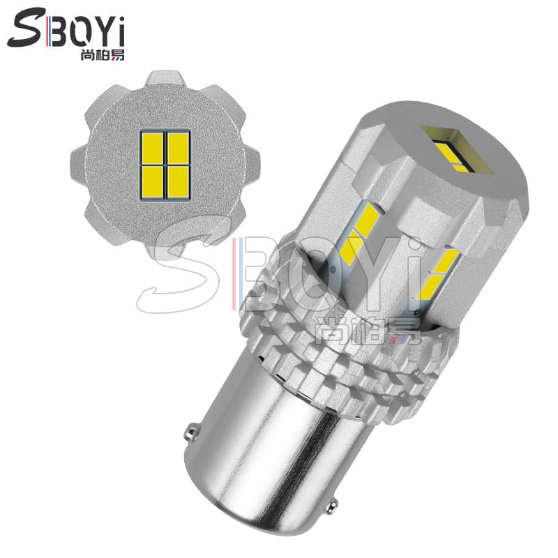 Cross-border new product 1157 brake light 1156 car light 12-30V high power reversing light decoding LED car light 12 lights