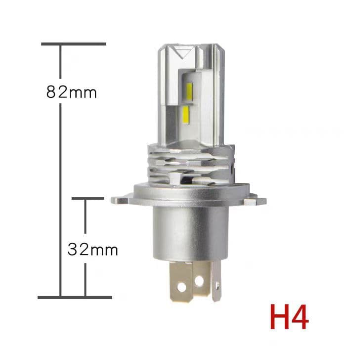 Cross-border Car LED Headlight High/Low Beam Integrated Super Bright H4 High Power Bulb Plug-and-Play Motorcycle Headlight