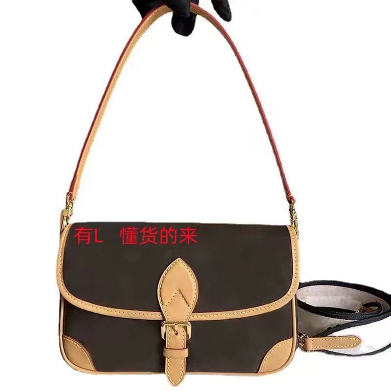 2025 New L Luxury Bag Vintage Monogram Premium Shoulder Bag Crossbody Bag Baguette Bag Women's Bag