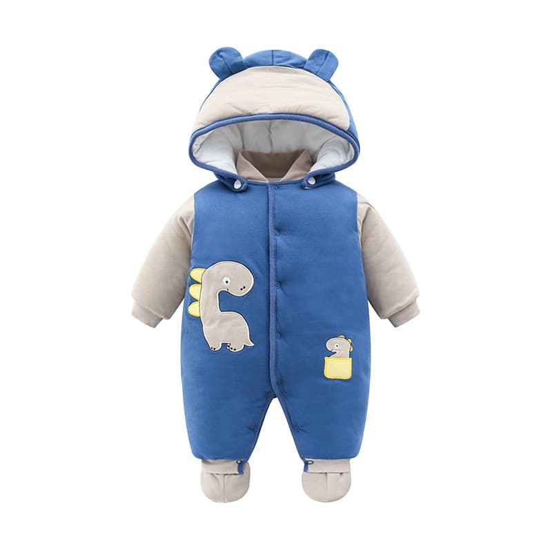 New Autumn/Winter Baby Cotton Romper 0-12 Months, Thickened Cotton Bodysuit, Warm Baby Wrap