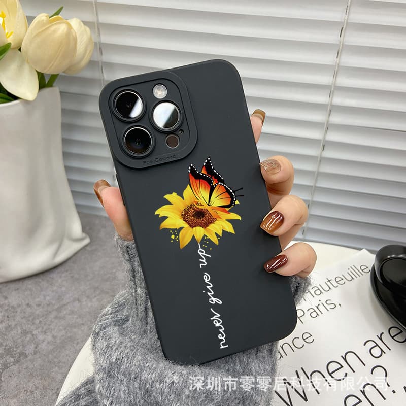 Chrysanthemum butterfly suitable for Apple 15 mobile phone case iphone12promax set 14/13/11/XSMAX pupil eye 16