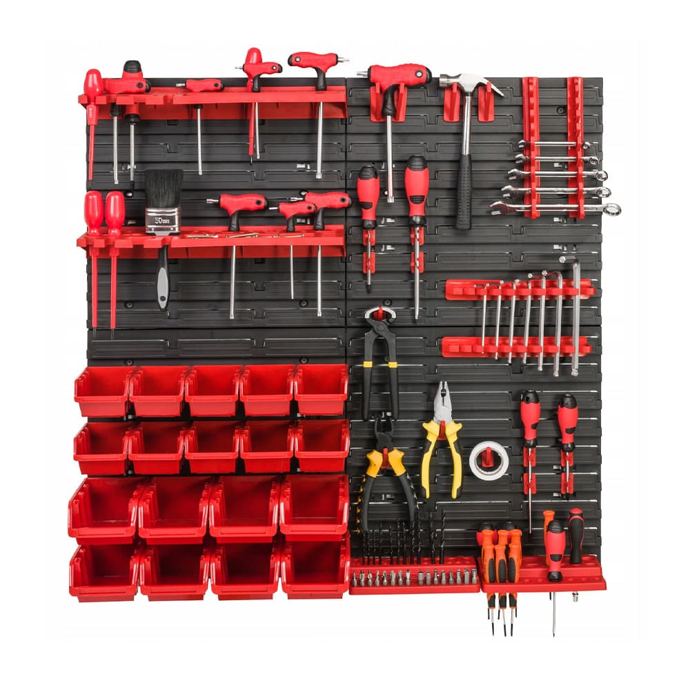 54-Piece Tool Box Parts Storage Box Plastic Component Organizer Tool Pegboard Set Hot Selling for Cross-Border E-Commerce