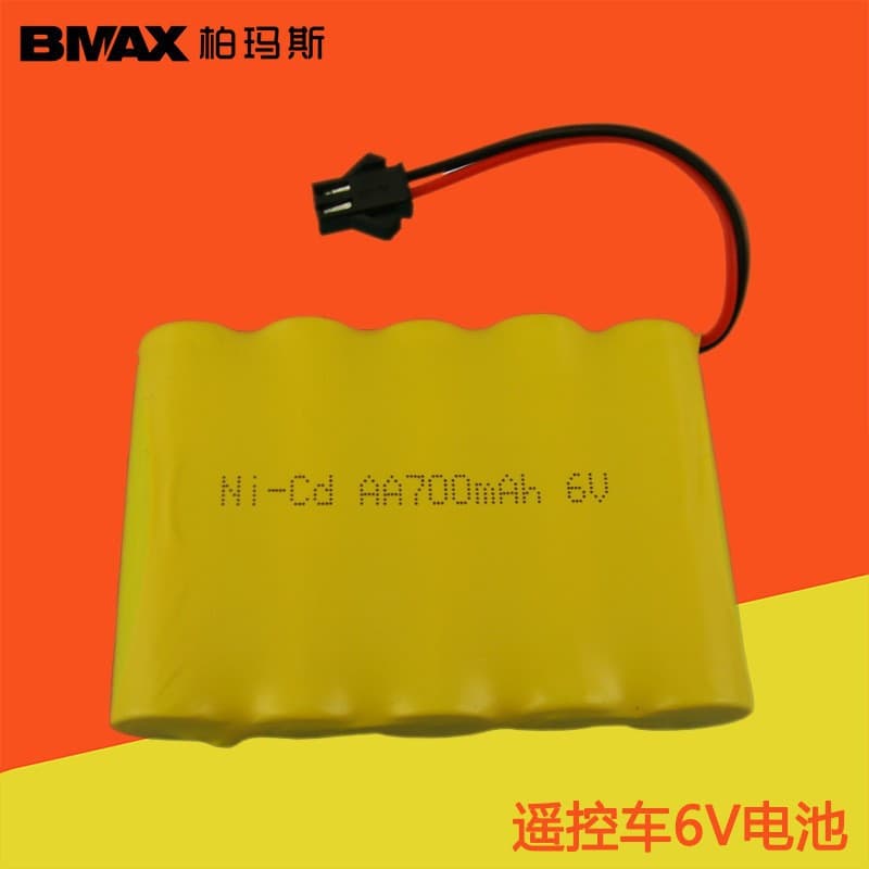 6V 700mAh Ni-Cd Rechargeable Battery Pack with SM Plug for Toy Remote Control Cars