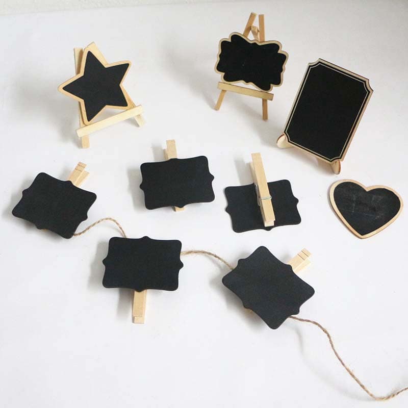 A variety of wooden small blackboard clip display boards message boards flower shop shop restaurant coffee shop decoration drawing board