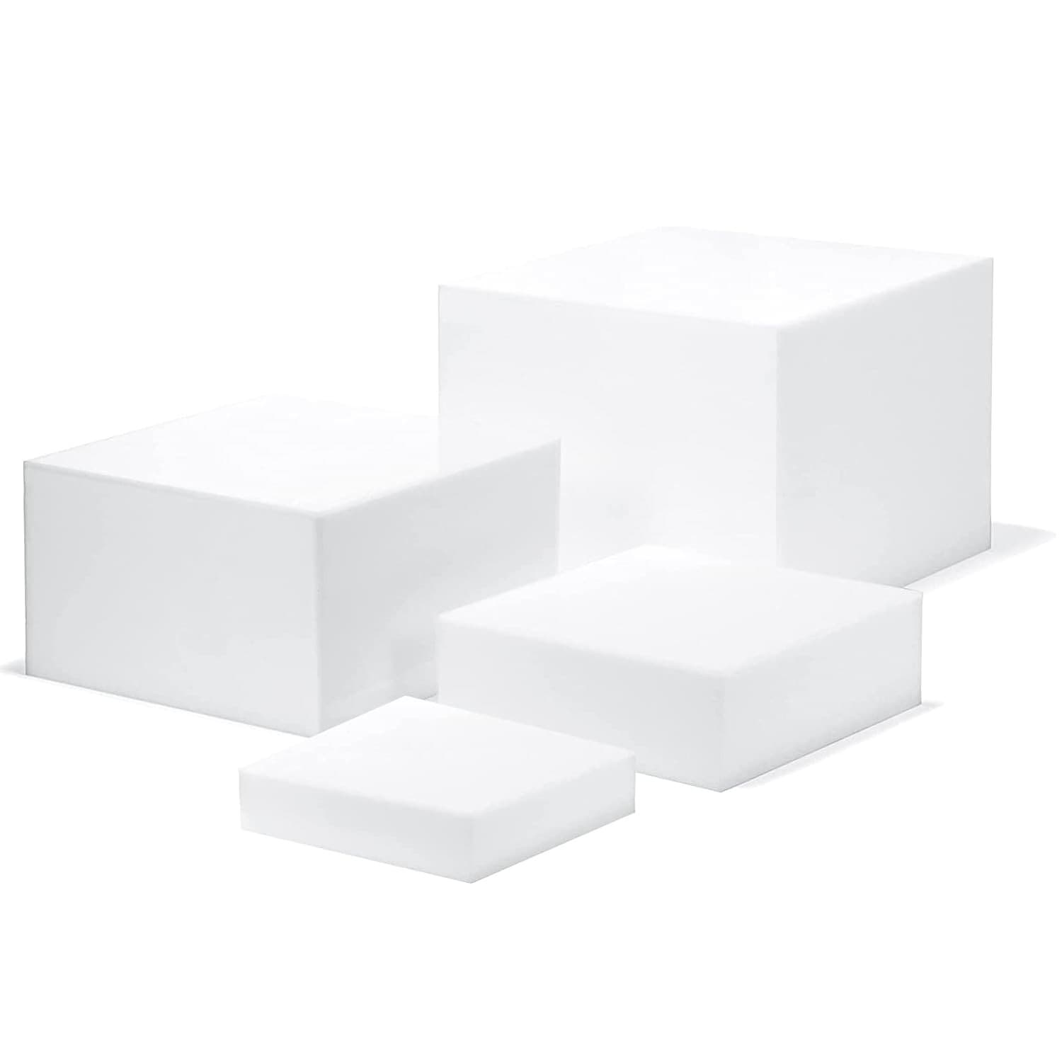 White Acrylic Cube Cupcake Dessert Display Stand Square Acrylic Table Decoration Party
