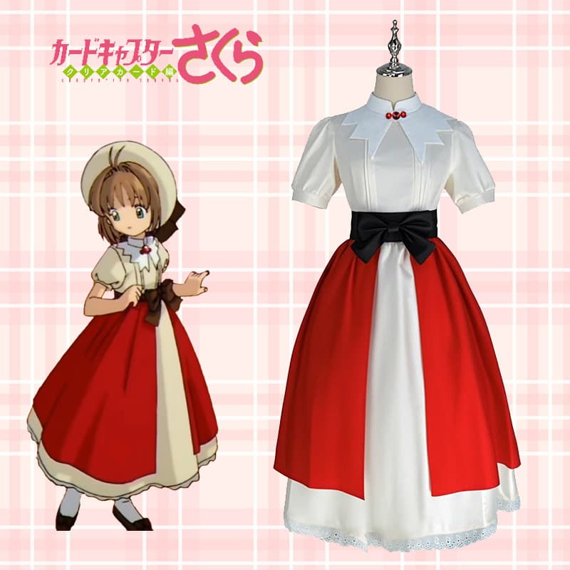 Cardcaptor Sakura Cosplay Costume Grandfather's Gift Sakura Cosplay Women's Anime Kimono no Sakura