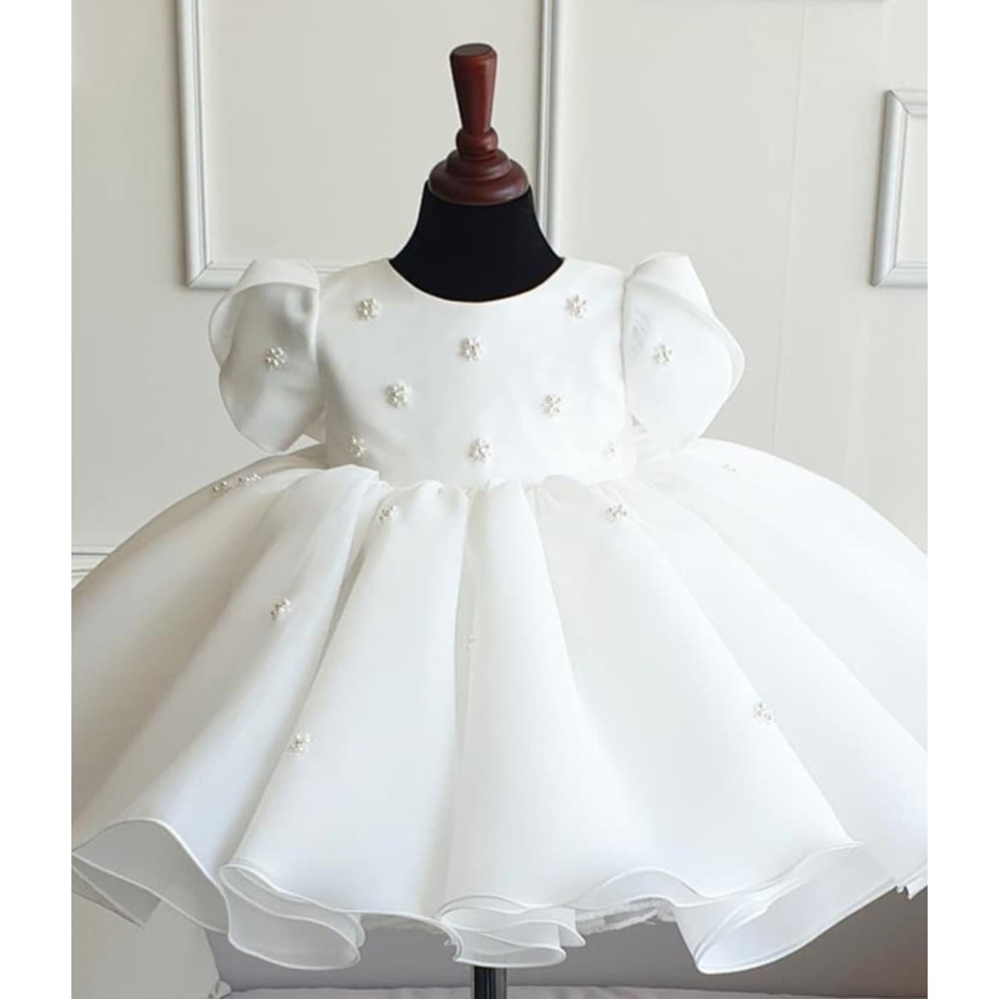Xia Xia Style One-Year-Old Baby Girl Dress Elegant Girl High-End Tutu Flower Girl Wedding Little Princess Dress
