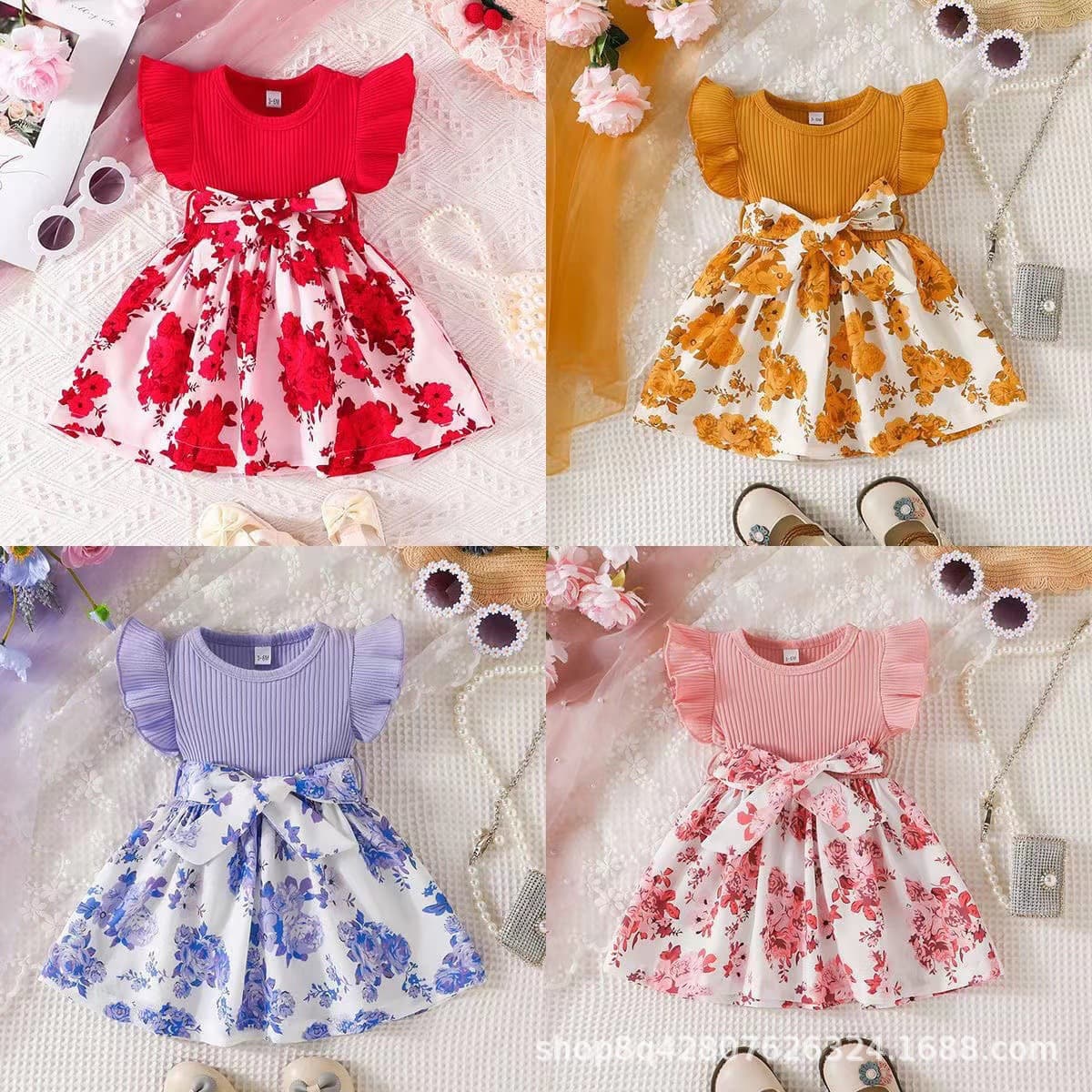 Cross-border Summer Dress 2025 New Children Princess Dress Kids Summer Skirt Wholesale Cotton