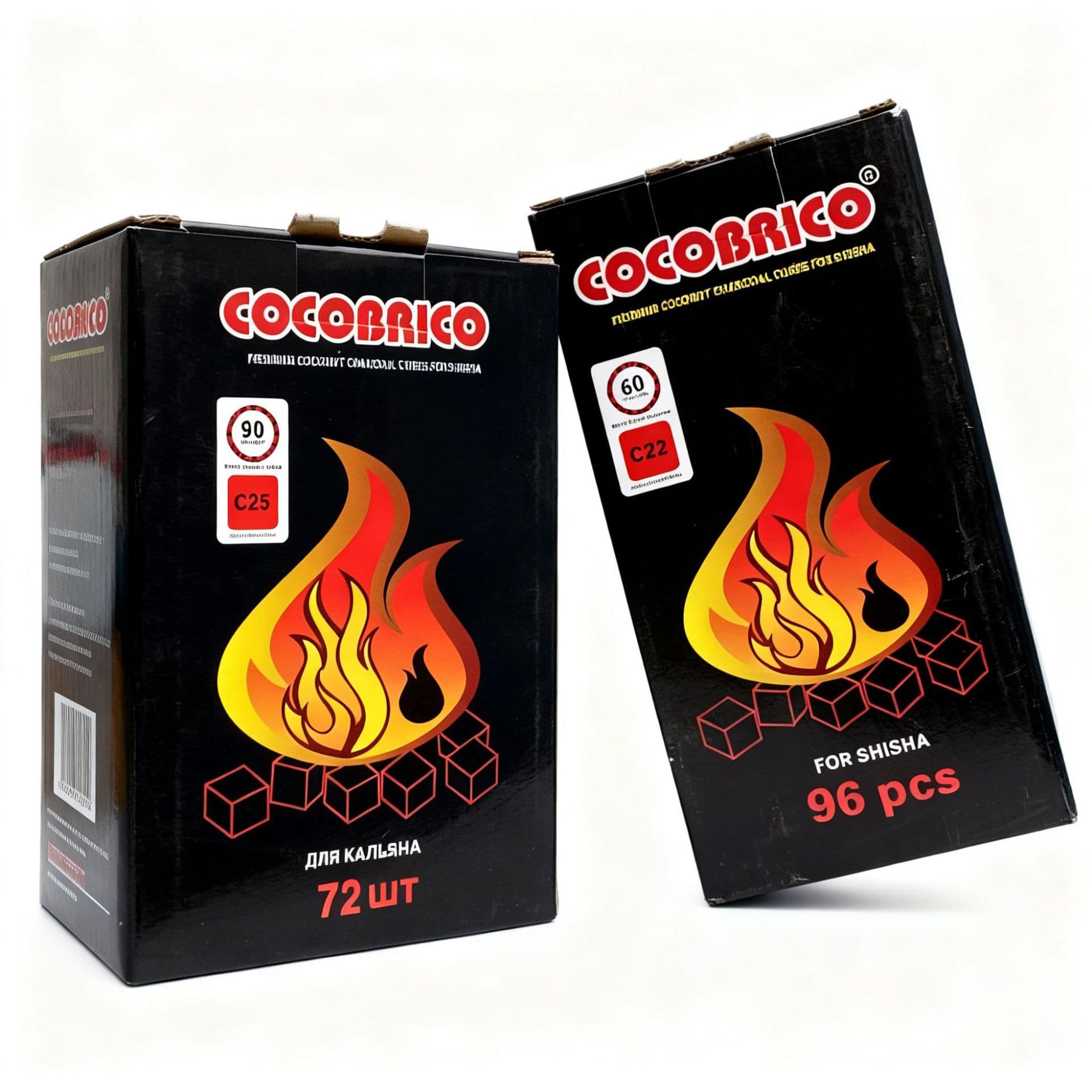 Arabic Hookah Charcoal Hookah Pipe Coconut Shell Charcoal Square Incense Charcoal COCO Coconut Shell Hookah Charcoal BBQ Charcoal