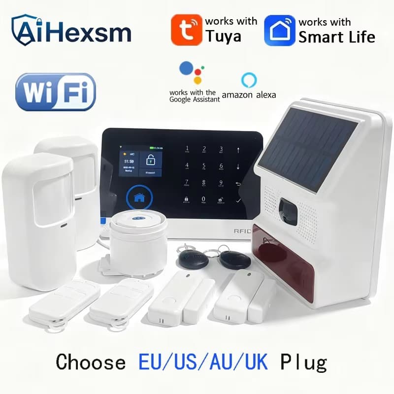 433MHz Home Security Alarm System GSM Alarm Wireless PG103 WiFi Tuya Smart with Alexa