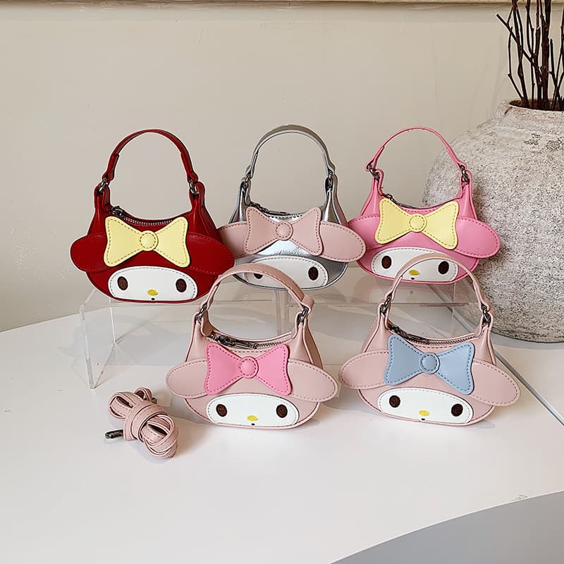 Cartoon Anime Little Girl Handbag Cute Mini Bow Crossbody Bag 2026 New Export Children's Bag