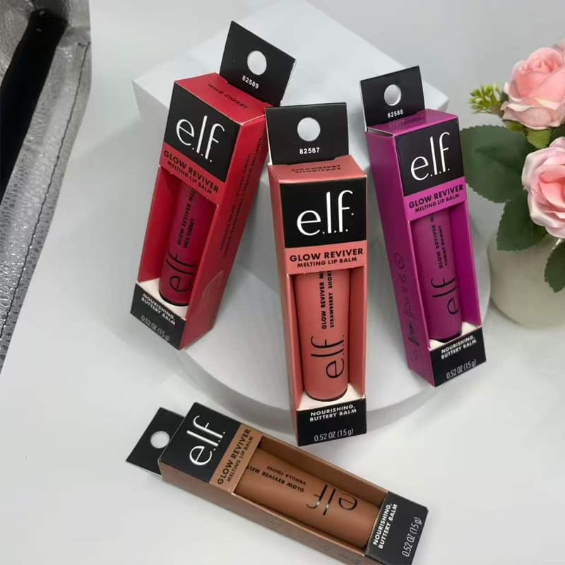 Cross-border New Elf Lip Gloss Glow Reviver Melting Lip Balm Moisturizing Lip Color Lipstick