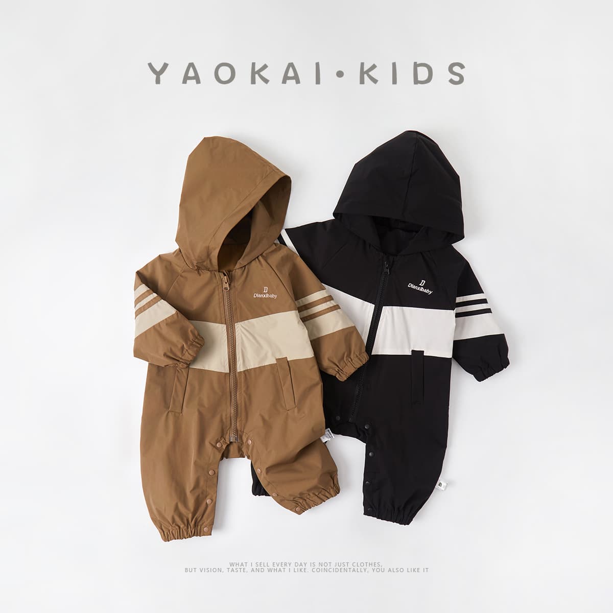 Baby fashionable one-piece autumn outer wear Korean style baby clothes for one hundred days full moon long-sleeved outdoor clothing rompers