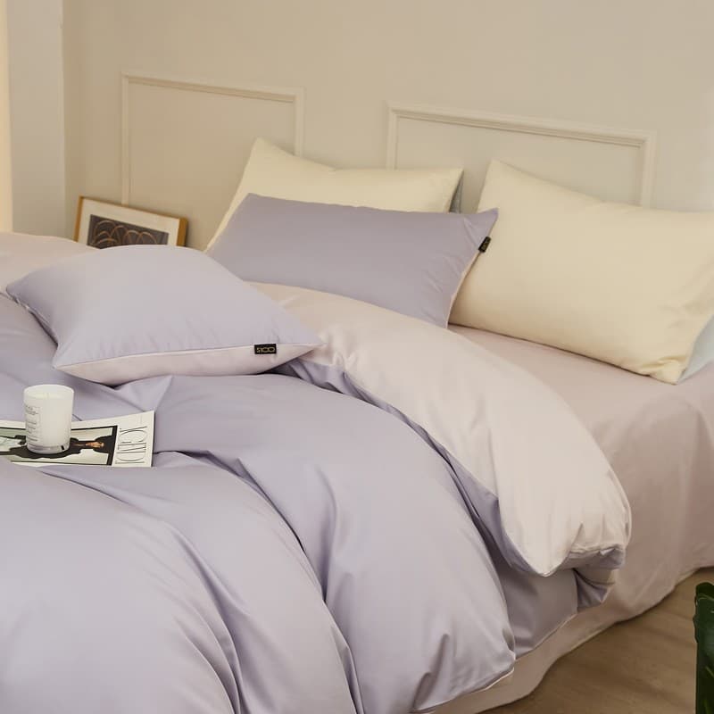 Class A High-Grade 60-Count Pure Cotton 4-Piece Set Xinjiang Long-Staple Cotton Simple Solid Color Pure Cotton Duvet Cover Bed Sheet Dormitory 3-Piece Set