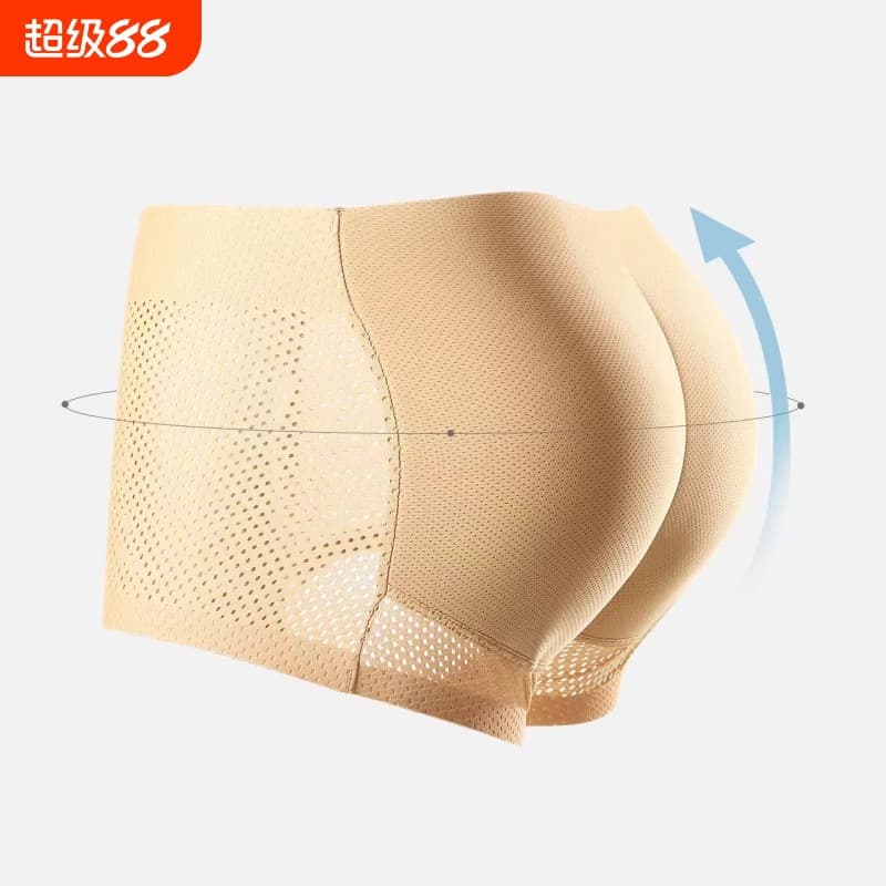 Cross-border Men's Fake Butt Lifting Panties with Sponge Pad Hip Enhancer Peach Butt Integrated Flat Angle Butt Lifting Tool