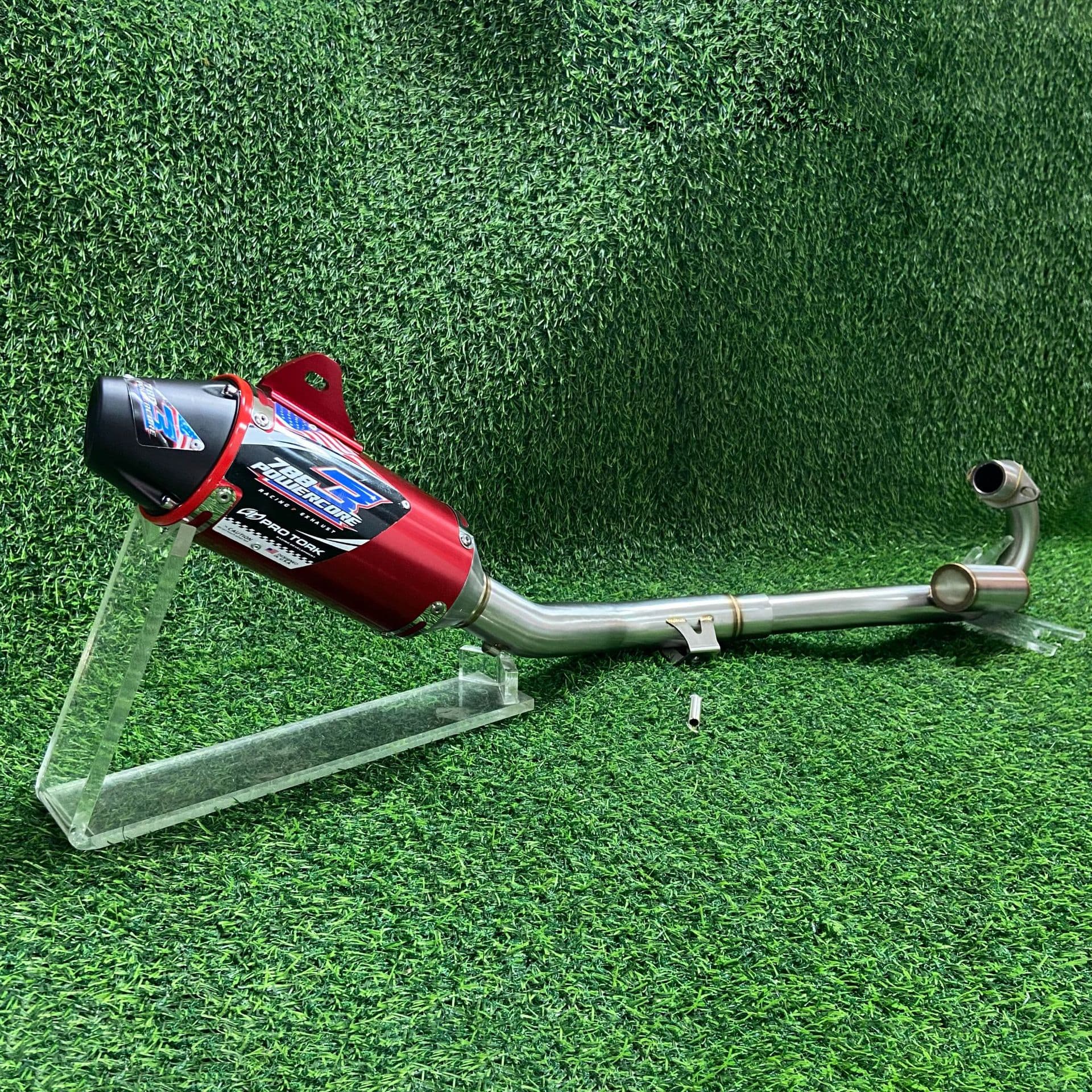 Motorcycle modification: Small off-road exhaust tailpipe, suitable for CRF230 and CRF250, non-destructive installation, 45mm.