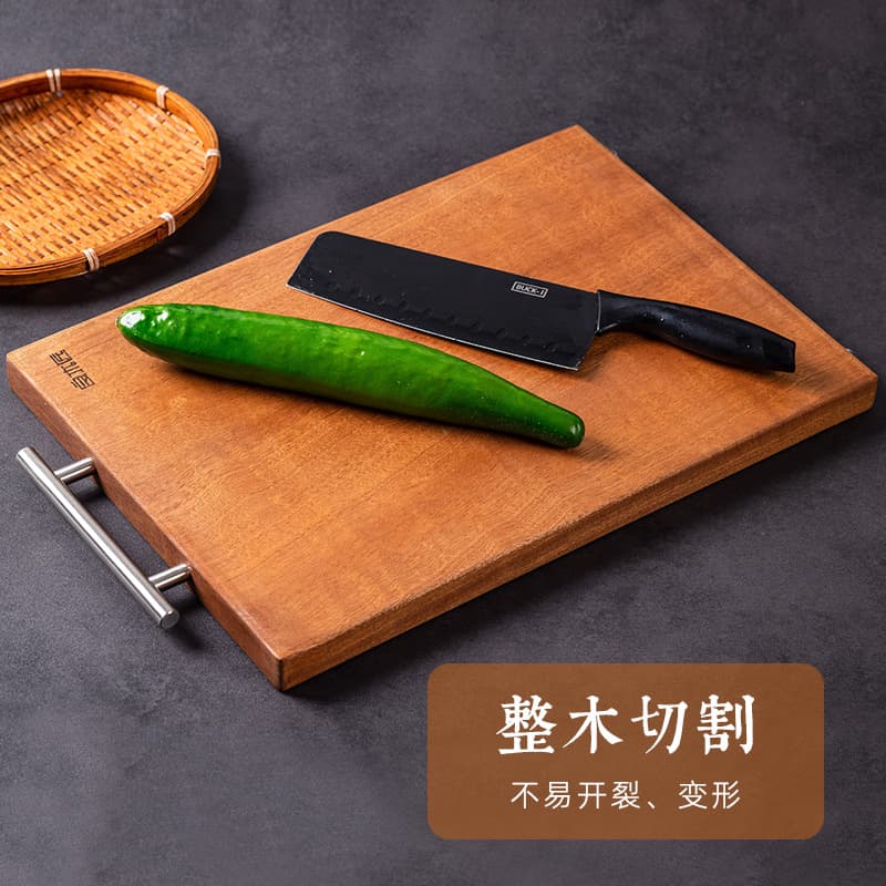 Ebony Sandalwood Cutting Board Solid Wood Household Cutting Board Chopping Board Sticky Kitchen Whole Wood Rectangular Large Chopping Board Wooden