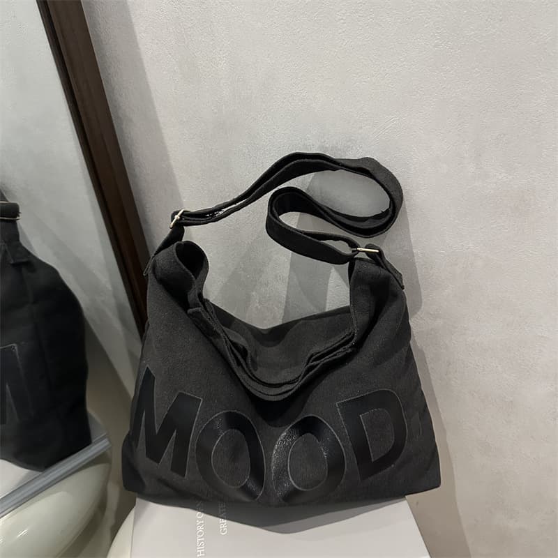 Men's Crossbody Bag Trendy Ins Tool Bag Retro Casual Canvas Shoulder Bag Large Capacity Unisex Students New Style
