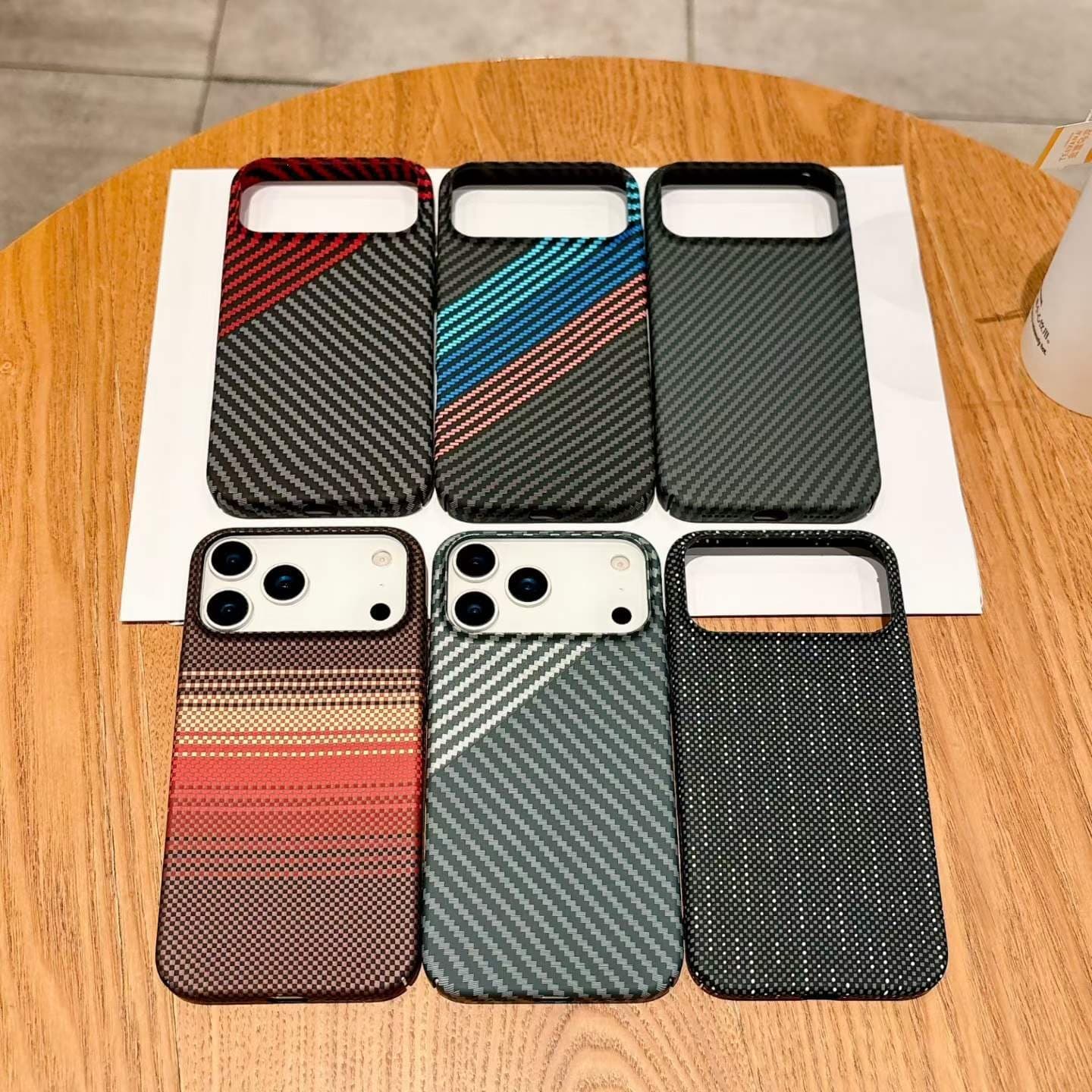 Carbon Fiber Magnetic Case for Apple 17, iPhone 17 Pro Max, Skin-Friendly Frosted, iPhone 16 Water Sticker, Full Coverage Hard Case