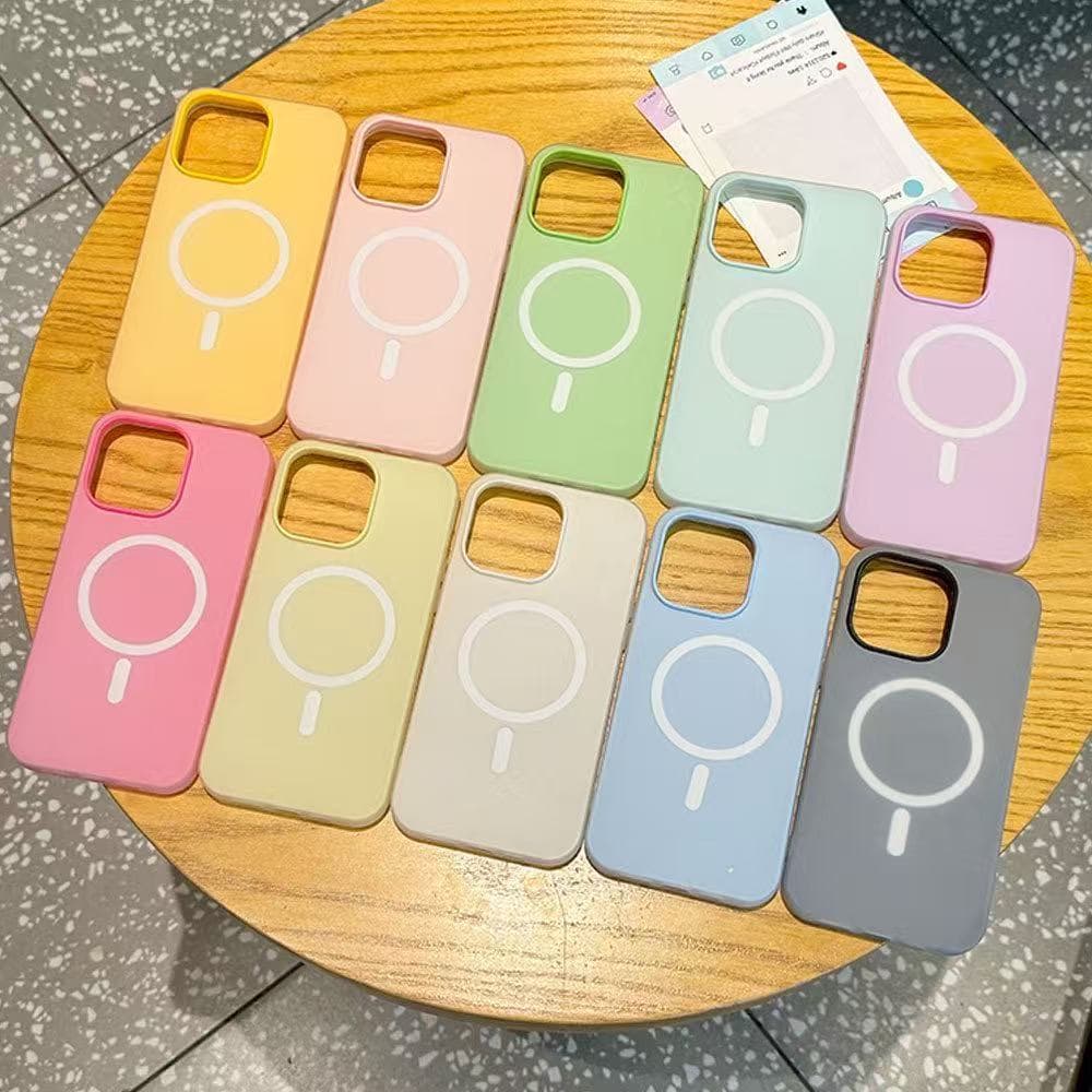 2-in-1 Jelly Magnetic Case for iPhone 17 Pro Max, Apple 16 Skin-Feel Matte Protective Cover 15