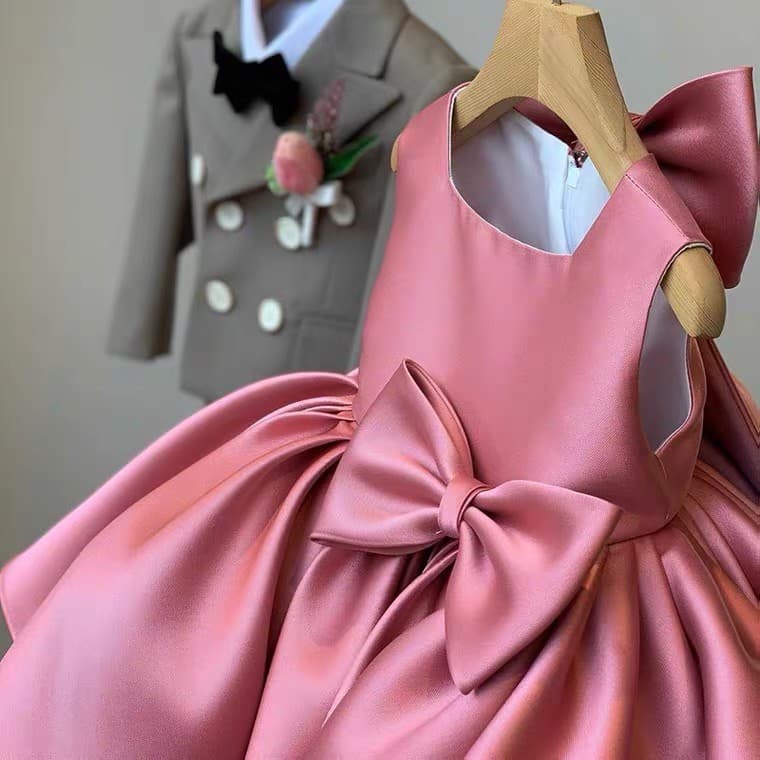 Baby Girl 1st Birthday Dress 2026 New Style Birthday Gown Children's European and American Princess Dress Cross-border Drop Shipping