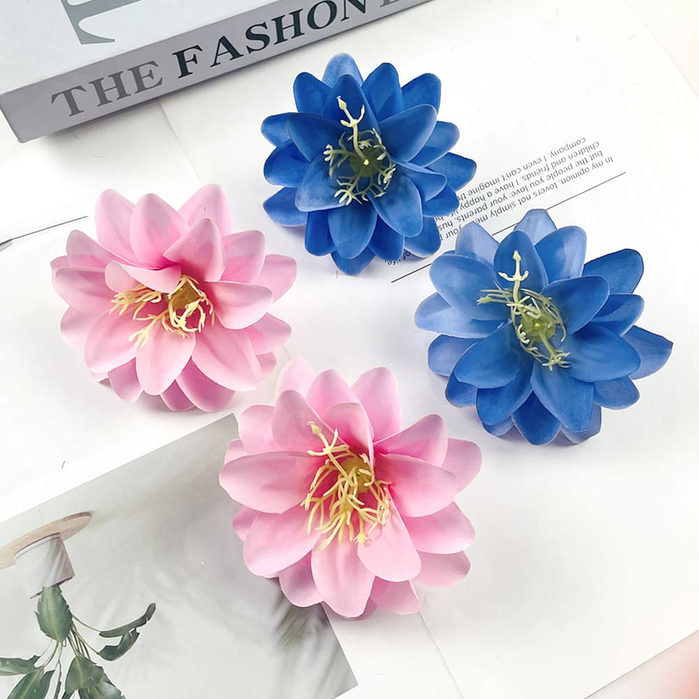 Artificial flower West Lotus diy peony fake flower ethnic minority headdress hairpin production accessories photography flower art props