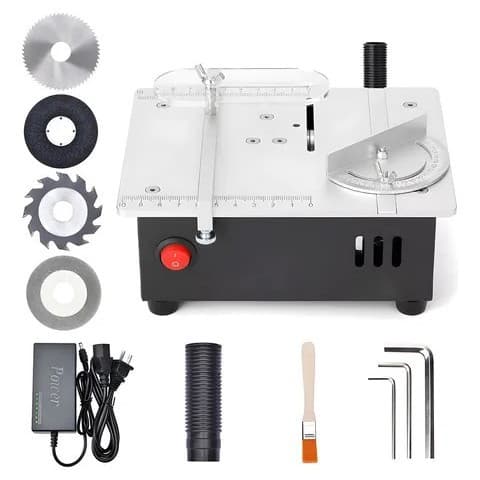 Cross-border Micro Desktop Small Table Saw DIY Woodworking Acrylic PVC Electric Saw Precision Model Saw Function