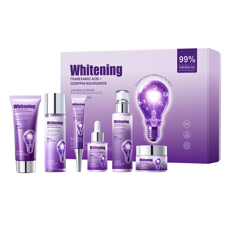 All-English Anti-Wrinkle Firming Brightening Skincare Set Series Moisturizing Antioxidant Skincare Gift Box Cross-Border Wholesale