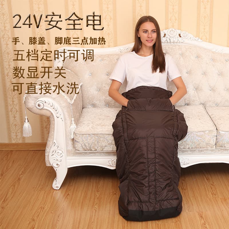 Cross-Border Bestseller Low-Voltage Electric Foot Warmer, Washable Heating Slippers with Three-Point Heating for Hands and Feet