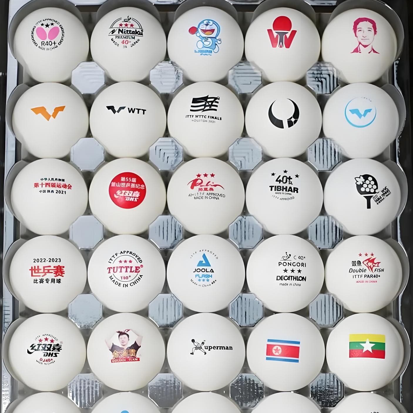 1 Yuan DIY Customization】Custom Pattern Football Ping Pong Ball Logo Graphic Printing OEM Service Hangzhou Guangzhou