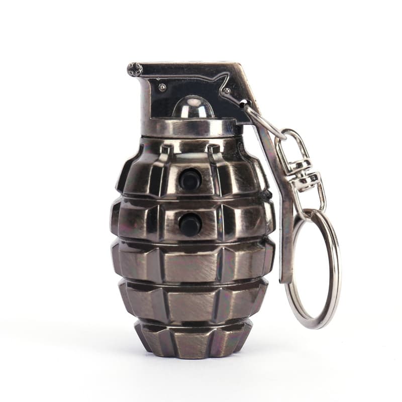 Creative Grenade Keychain Infrared LED Mini Flashlight Hand Grenade Kids Toy Wholesale Laser