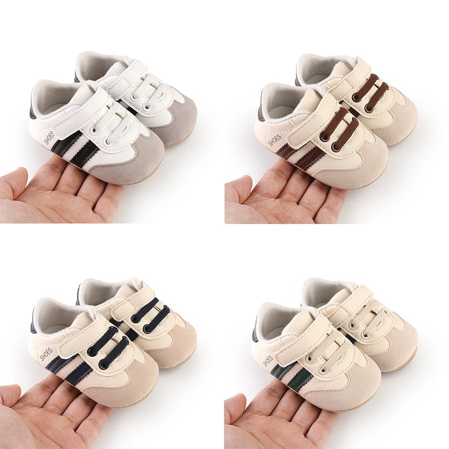 Jiamile Spring Autumn Baby Boys Girls Walking Shoes Indoor Rubber Sole Non-slip Infant Shoes Baby Shoes Newborn Shoes