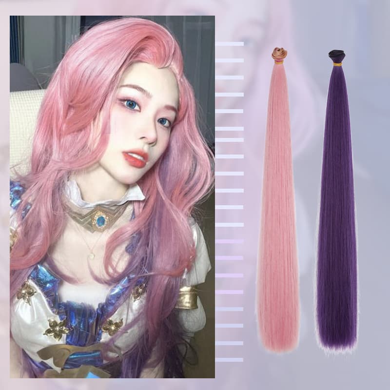 Wholesale Cosplay Wig Extensions Asian Fiber Card Hair Additions Bridal Hair Supplements Factory Stock Available For Bulk Buy