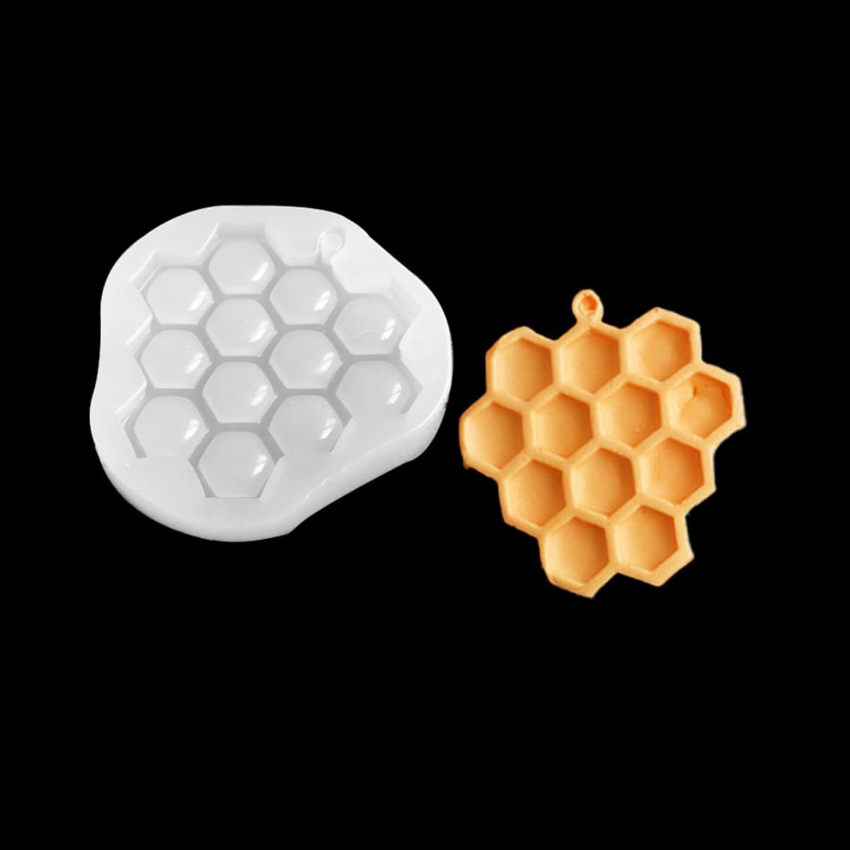 Baking Silicone Mold Bee Nest Honeycomb Grape Pendant Chocolate Mold Fondant Dry Pez DIY Hanging Sign