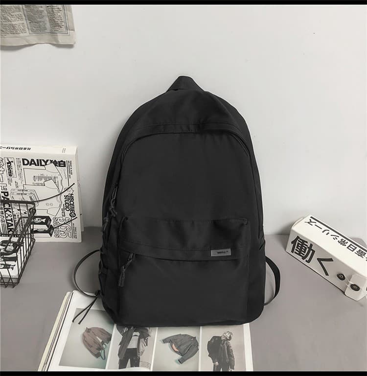 Men's Minimalist Large-Capacity Travel Backpack, Casual Japanese Style for Middle School, High School, and College Students