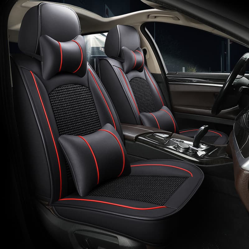 New Ice Silk Car Seat Covers for All Seasons, Universal Fit Seat Covers Interior, Factory Direct Wholesale for Cross-Border Trade