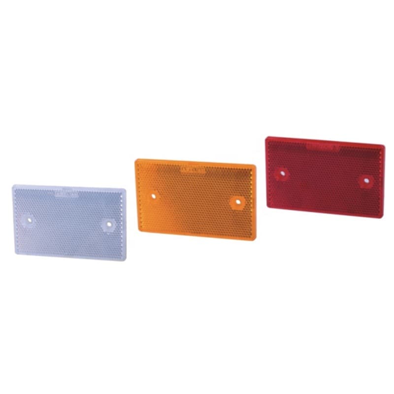 Rectangular Highway Safety Reflective Plastic with 13% VAT and Screws for Truck Reflectors