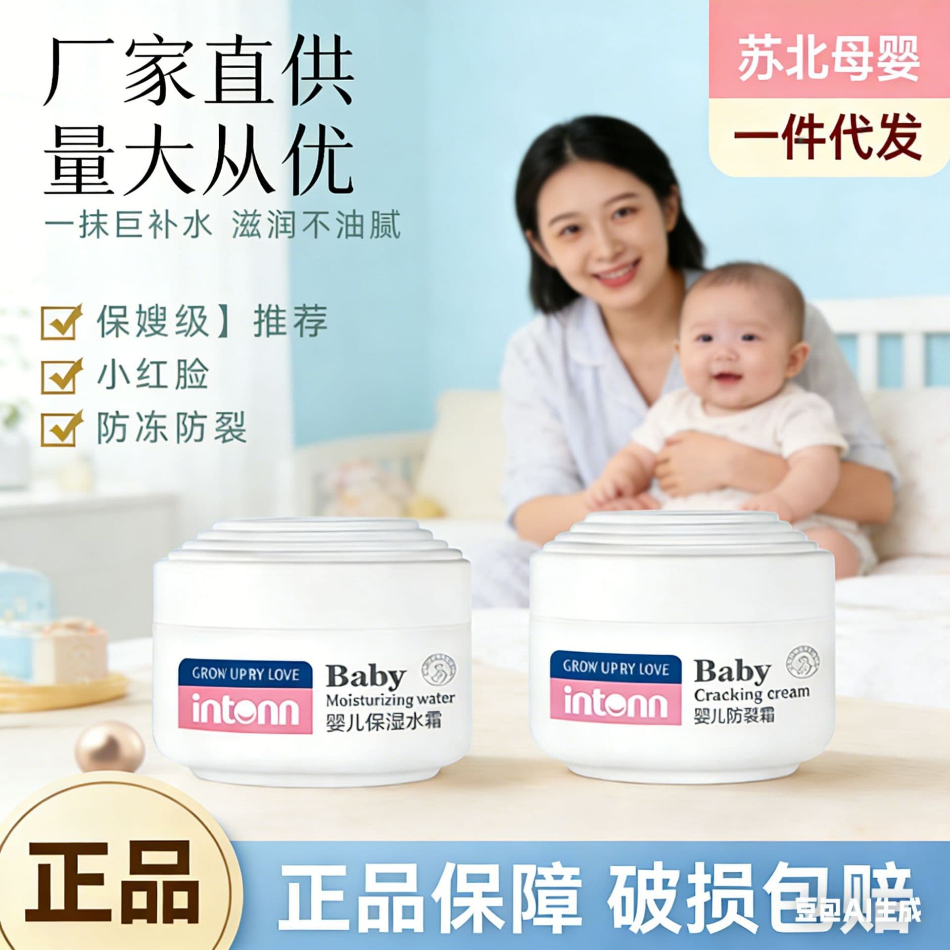 Yuantong Baby Moisturizing Cream, Baby Moisturizing Cream, Baby Skin Cream, Spring and Summer Moisturizing Anti-Chafing Cream, Children's Face Cream, Autumn and Winter