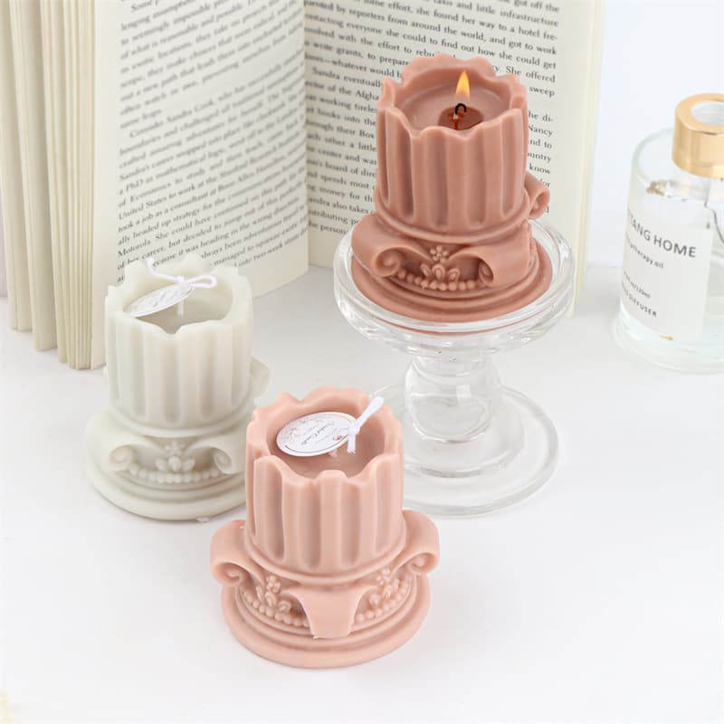 Creative Vintage Decorative Smokeless Aromatherapy Candle Greek Home Decor Accessories Roman Candle Holder Living Room Bedroom Ornament
