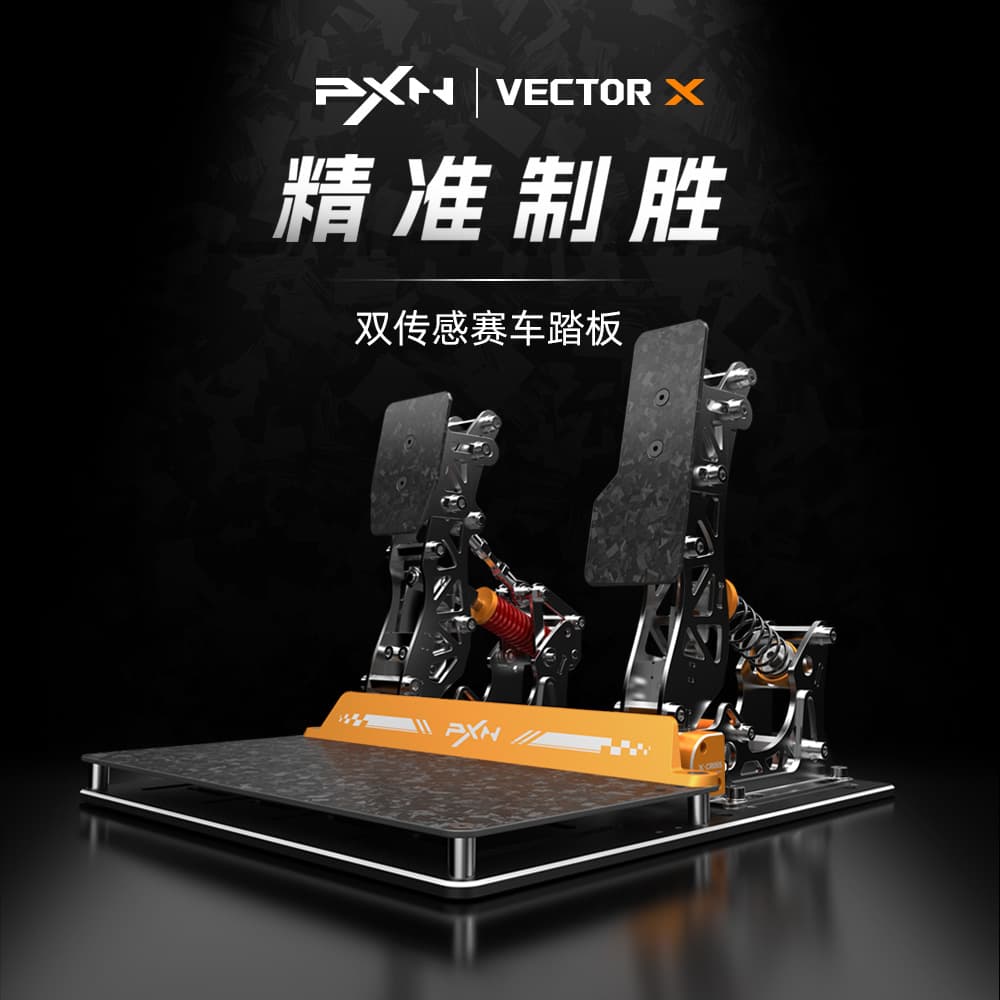 Lai Shida VECTOR X Racing Simulator Dual-Sensor Racing Pedal for Computer Racing Games