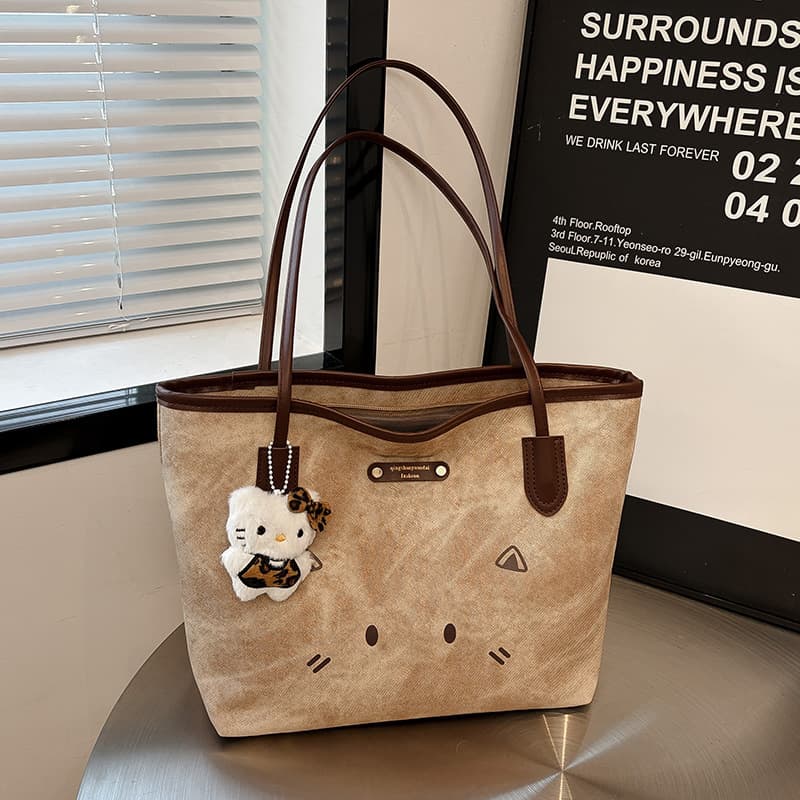 Women's Bag 2026 New Style This Year's Popular Large Capacity Tote Bag Versatile Shoulder Bag for College Students Class and Commute