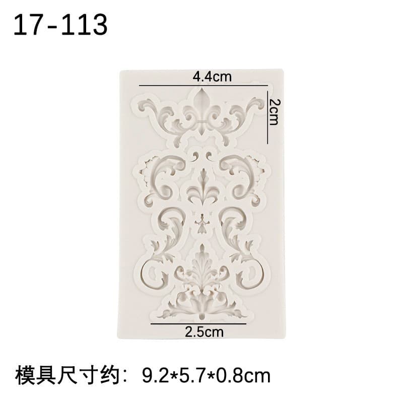 Vintage Embossed Street Lamp Sign Baking DIY Silicone Mold European Style Pattern Embossed Silicone Mold