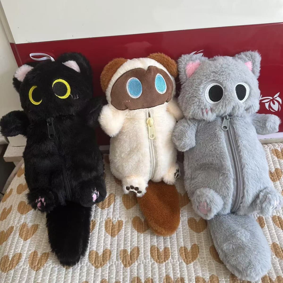 Manufacturer wholesale cute cartoon plush children's coin purse animal doll soft cute doll pencil case middle school student stationery