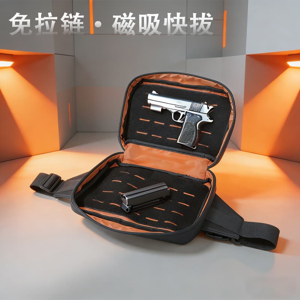 Cross-border magnetic tactical crossbody bag with grab bag hidden quick release grab bag lightweight men's shoulder bag waterproof