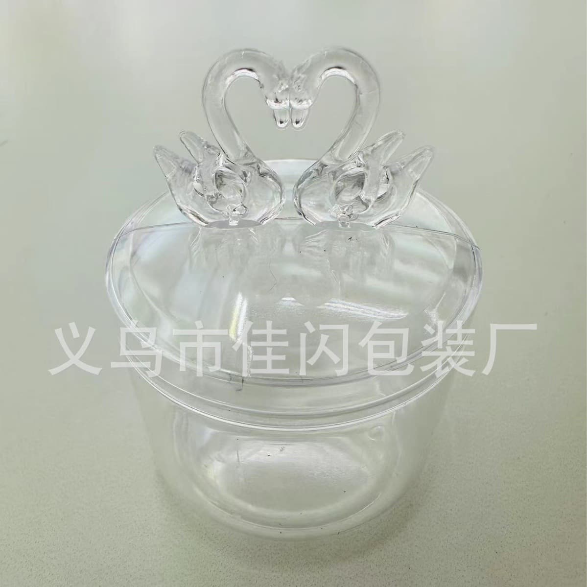 New Crown-Shaped Transparent Electroplated Plastic Candy Box Factory Wholesale Small Item Storage Box Full Moon Return Gift