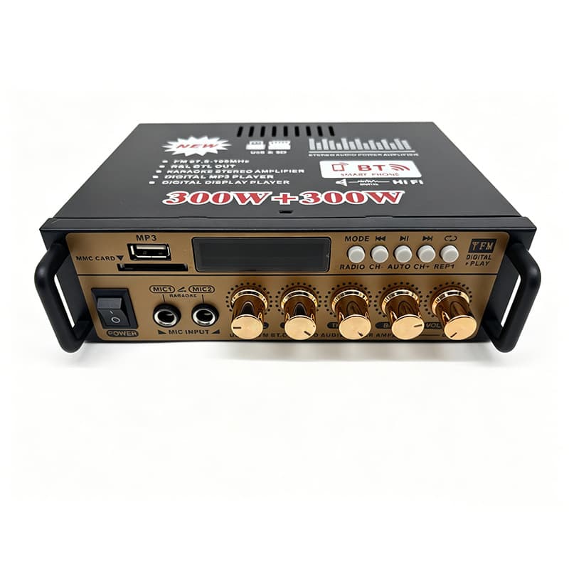 Small power amplifier BT-198E speaker power amplifier Bluetooth U disk radio car amplifier cross-border best-selling model