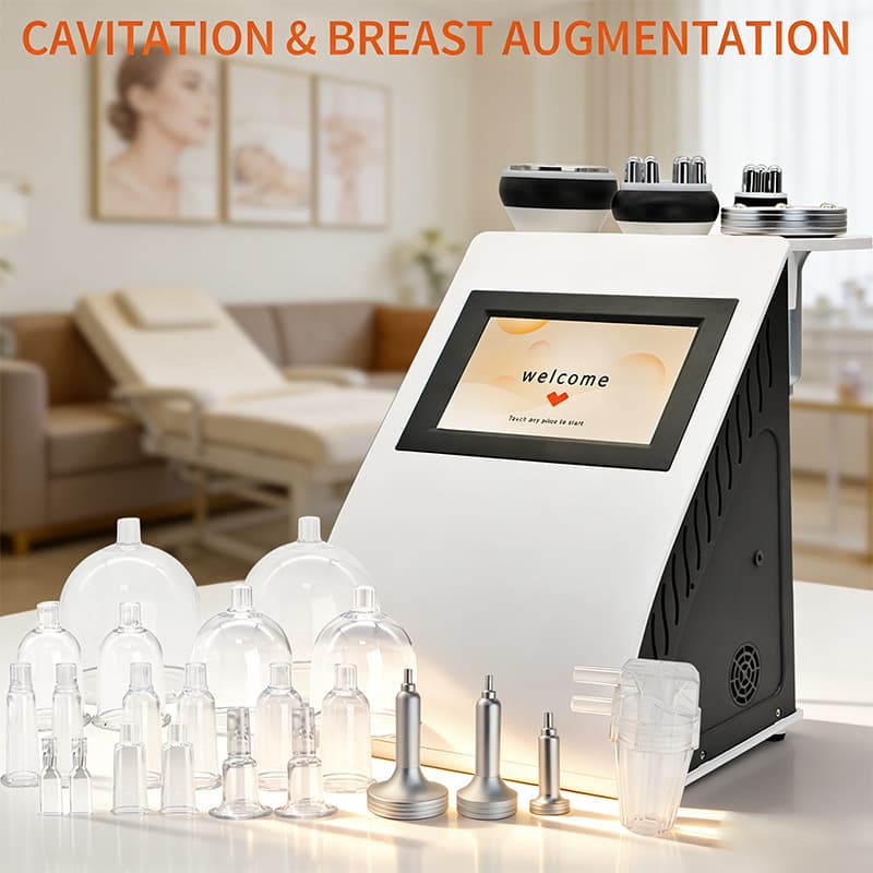 Custom 5-in-1 Negative Pressure Breast Enhancement Massager Scraping Cupping Beauty Device Butt Lifting Bust Firming Slimming Body Shaper