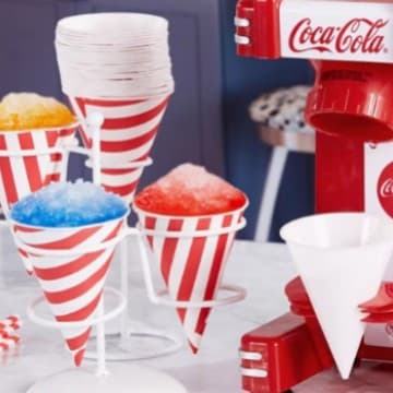 Disposable Ice Cream Ball Cup / Crushed Ice Cup / Shaved Ice Paper Cup / Cone Paper Cup / Smoothie Cup Fruit Paper Cup Cold Drink Cup