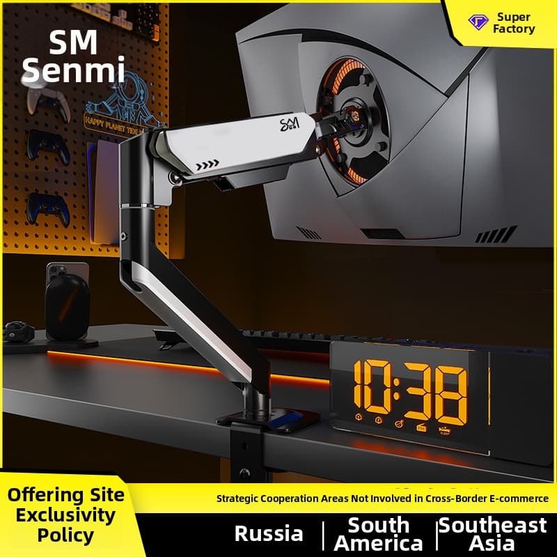 Dual Torsion Spring Monitor Arm Adjustable Hover Desk Mount